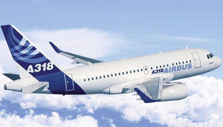 Aibus A318 with sharklets