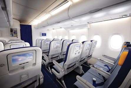 Lufthansa seats, Panasonic eX2 IFE, ©Lufthansa