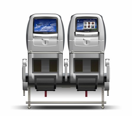 Thales and Recaro integrated IFEC/seat large