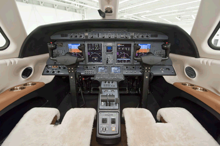 Cessna Citation CJ4 cockpit