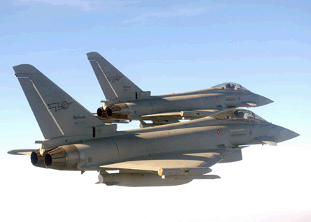Italain air force Eurofighters