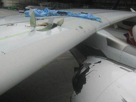 Qantas A380 engine damage