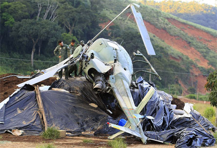 Brazil AS350 crash - KeystoneUSA ZUMA Rex Features