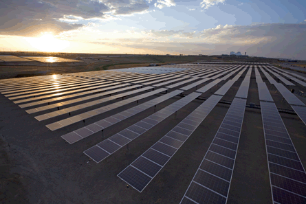 Denver Airport solar panel array