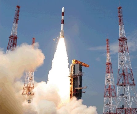 Indian Space Research Organisation PSLV rocket