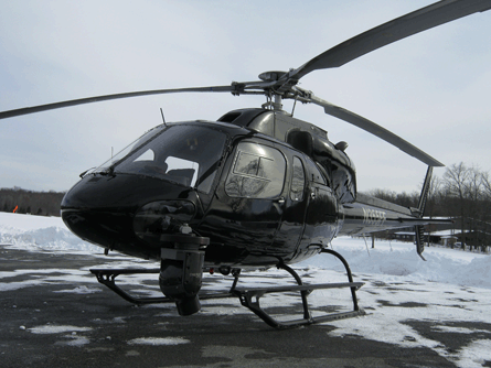 Camera equiped Eurocopter AS355