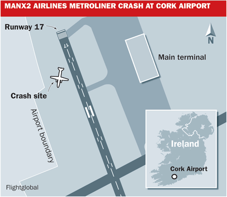 Cork Metroliner crash graphic