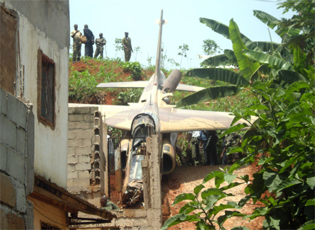 Cameroon Alpha Jet crash - Sipa Press Rex Features