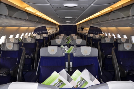 Lufthansa A380 business cabin