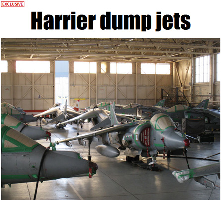 Stored Harriers - The Sun