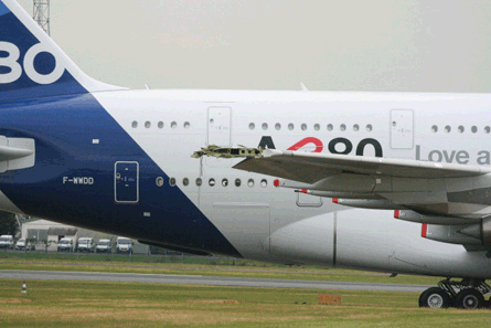 A380 wing damage