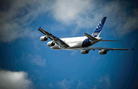 Airbus A380 Flies at Paris 2011