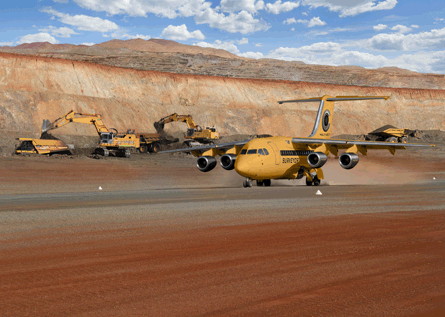 Cordner Aviation mining BAE 146
