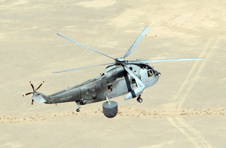 Radar equipped Sea King helicopter