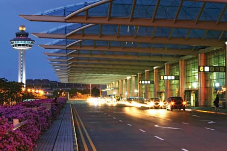 Changi Airport at night