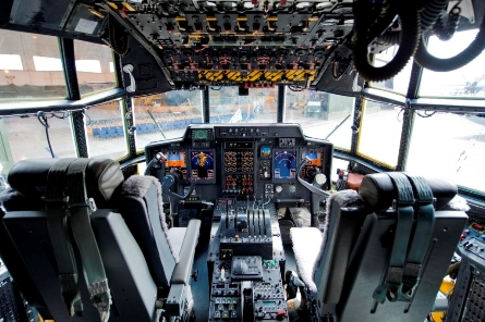 RNZAF c-130 cockpit