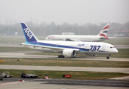 ANA 787 at Heathrow