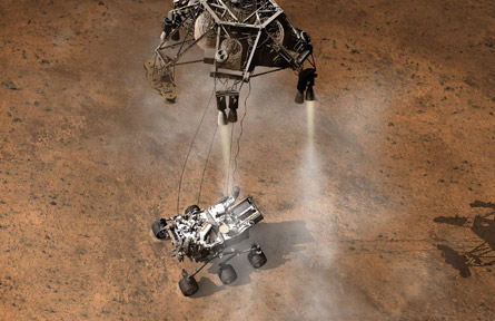 Mars sky-crane