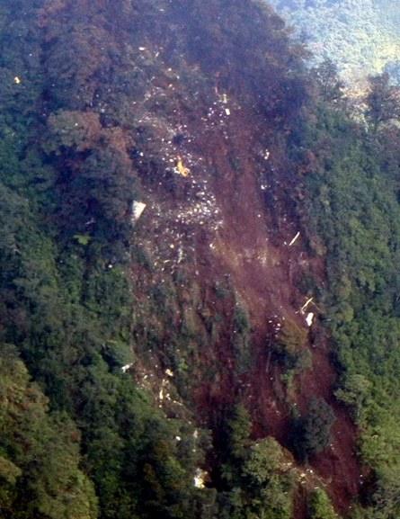 Indonesian Sukhoi Superjet 100 crash site