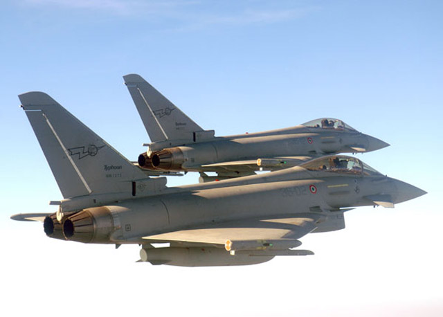 Italian air force Eurofighters