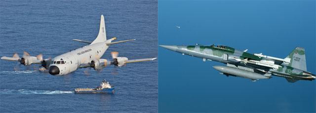 Brazilian air force P-3 & F-5