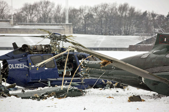 Berlin Olympic Stadium helicopter crash