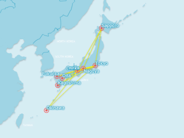 Jetstar Japan network