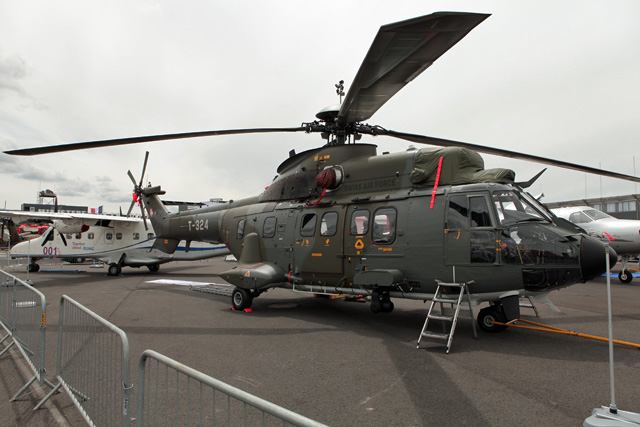 Swiss air force TH89 Super Puma helicopter