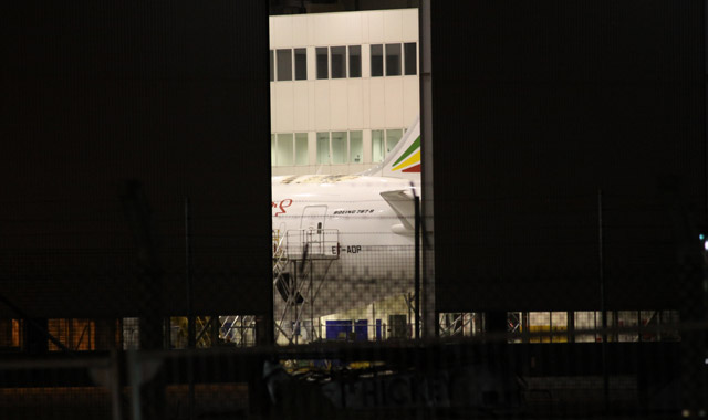 Ethiopian 787 inside Hanger
