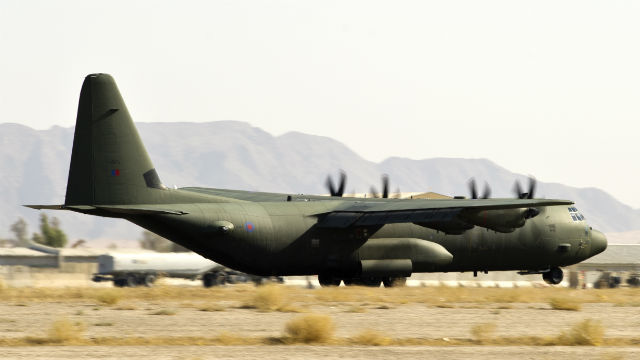 RAF C-130J Afghan - Crown Copyright