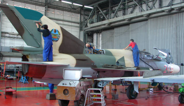 MiG-21 Mozambique refurb - Aerostar