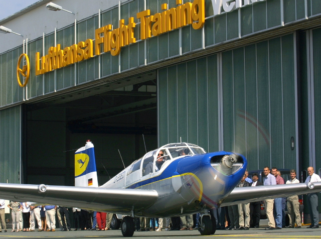 Lufthansa Saab 91B Safir historic trainer