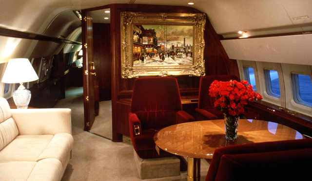 Donald Trump jet interior