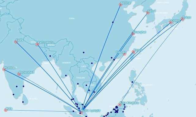 MAS regional routes above 3,000k