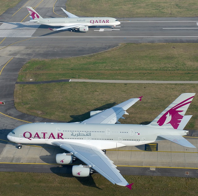 QR a350 + A380