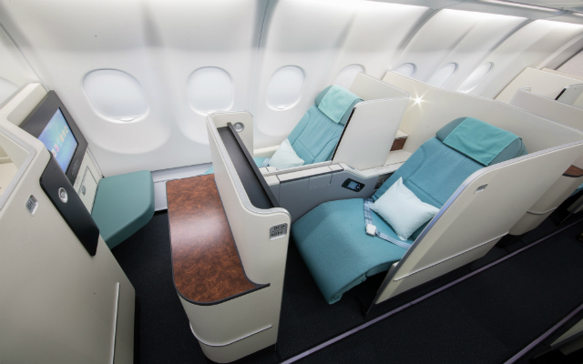 Korean Air new business class seats