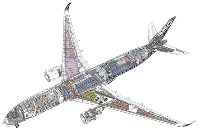 A350 cutaway