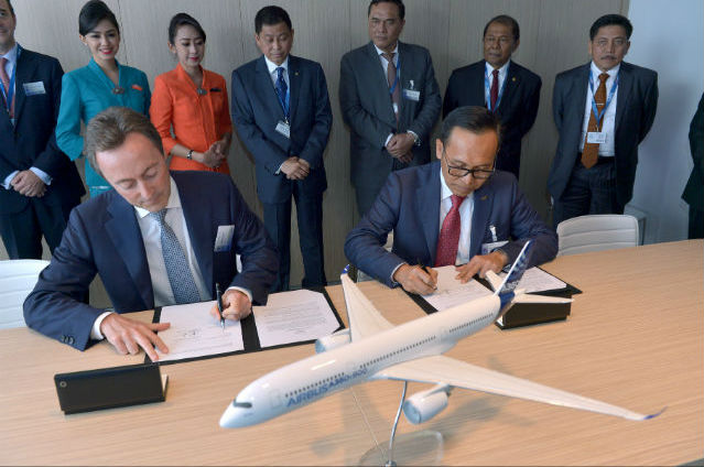 Airbus Garuda A330 signing PAS15