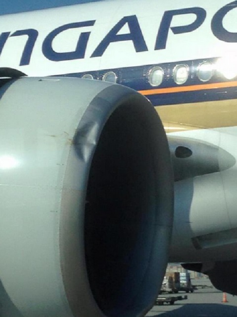 SIA 777 birdstrike (right engine damage)