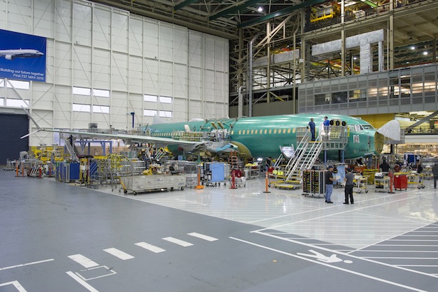 737 Max assembly