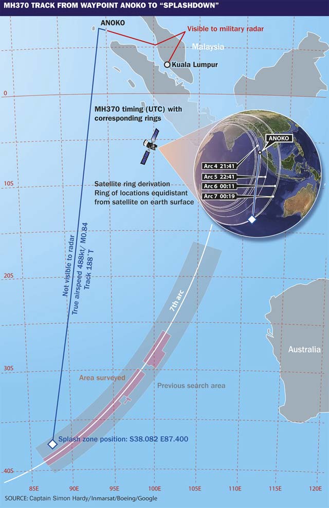 MH370 map Captain Simon Hardy