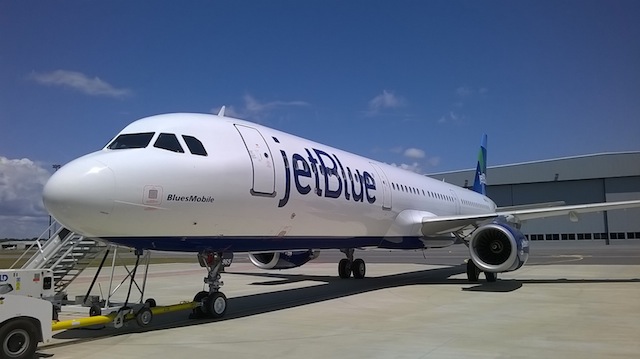 A321 JetBlue Mobile first