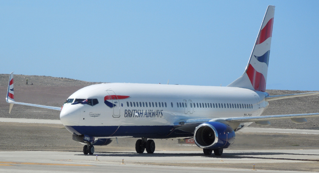 Comair 737 St Helena Airport