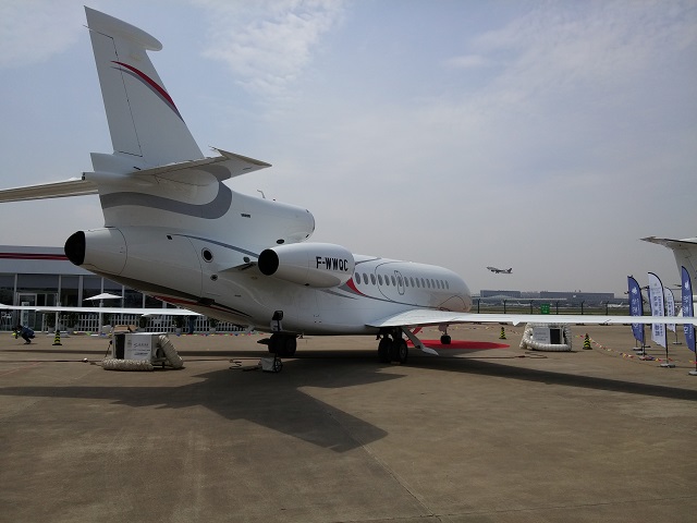 Falcon 8X at ABACE