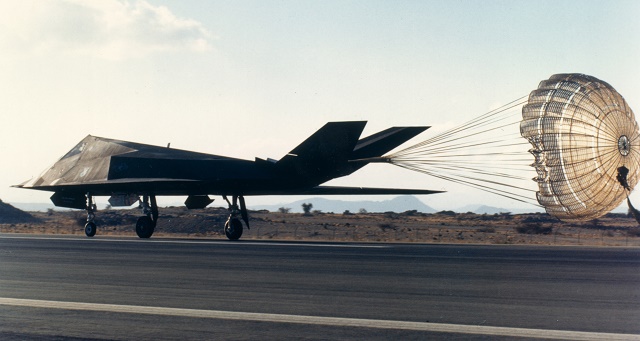 The F-117A Nighthawk, the world's first attack air