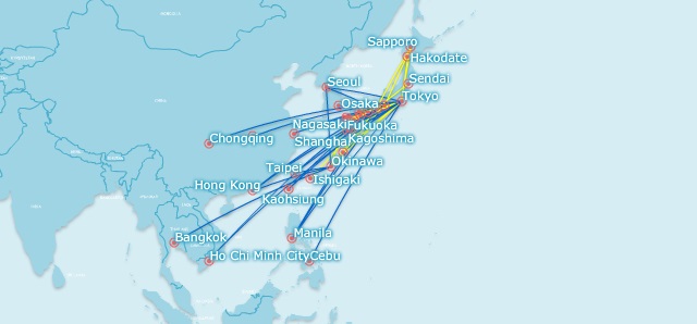 Japan LCC routes
