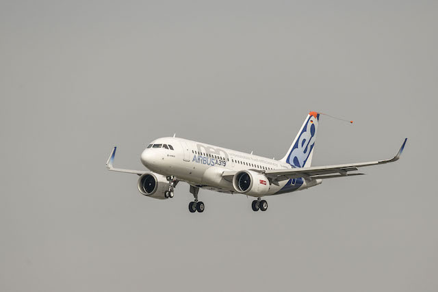 A319neo first flight