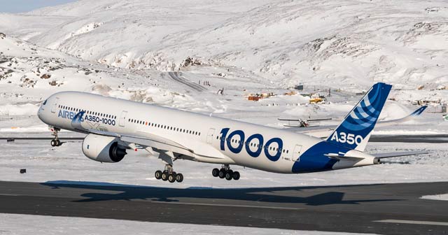 A350-1000 cold tests