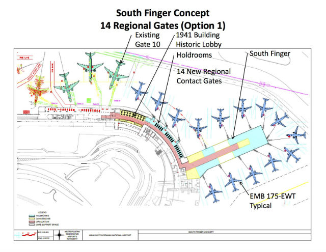 DCA South Finger detail