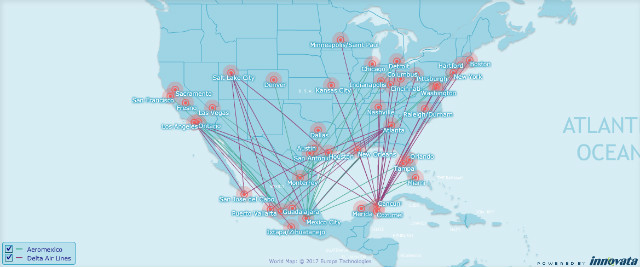 Delta Aeromexico network May17